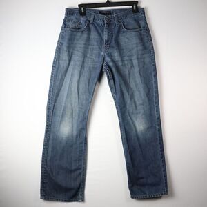 Banana Republic Jeans Mens 33x30 Blue Denim Relaxed Fit Medium Wash High Rise‎
